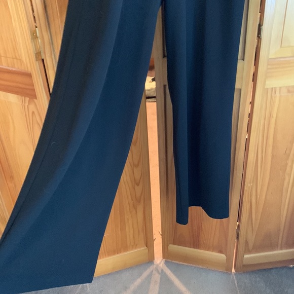 Bebe black halter top wide leg jumpsuit - Picture 3 of 12